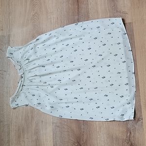 Loft XS Maternity Mixed Media Sleeveless Top